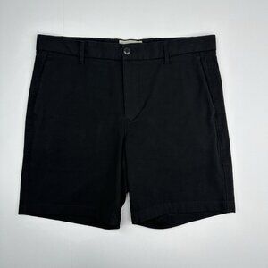 Everlane Men's Black Chino Casual Performance Cotton Twill Shorts W33-35/L7